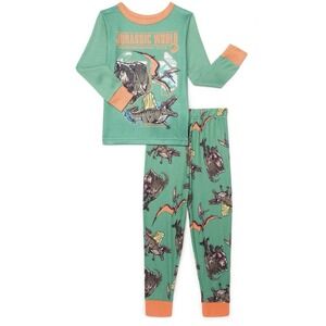 Jurassic World-Boys-Size 8-Dinosaur-PJ-Pajama Set 2-Piece-Long Sleeve-Pants-NWT‎